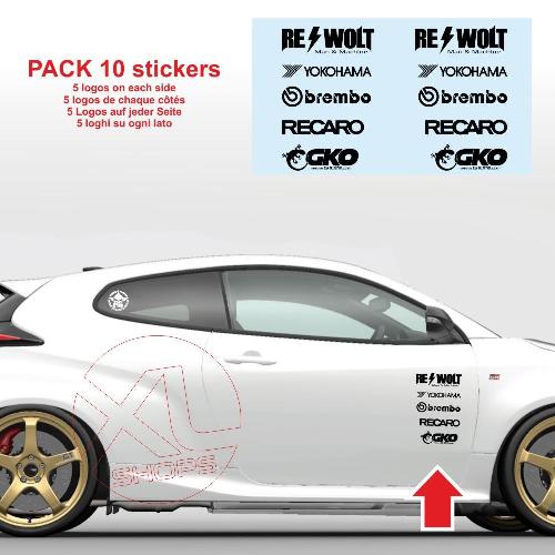 10 RACING LOGO sticker decal RE_WOLT